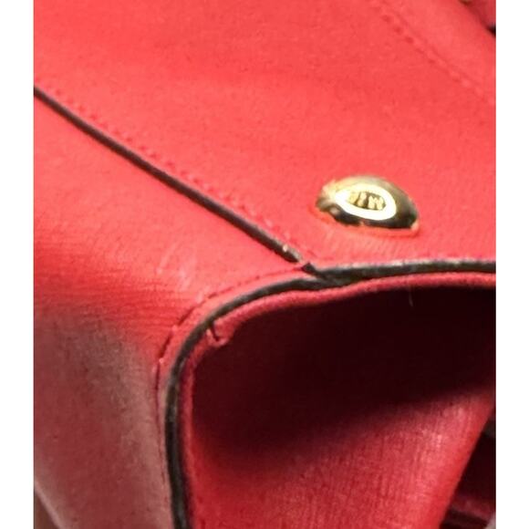 Michael Kors Red Hamilton Handbag - Picture 4 of 16